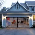 thumbnail image 4 of CURYMAY 2026 New Special Offers Garage Door Screen 2 Car Double Door Self Sealing Fiberglass Mesh Garage Screen Kit for Garage, Patio, Workshop, Barn Door Curtain, 4 of 6