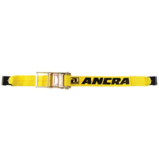Ancra 49346-10 Ratchet Tie Down with Flat Hooks 5,400-Pounds Working Load Limit 4-Inch by 27-Feet
