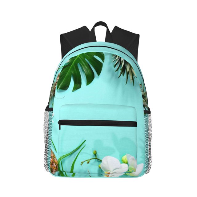 Disketp Tropical Pineapple Mochila Ligera Clásica con Múltiples Bolsillos, Mochila Casual para Hombre y Mujer, Ideal para Escuela, Trabajo y Viajes