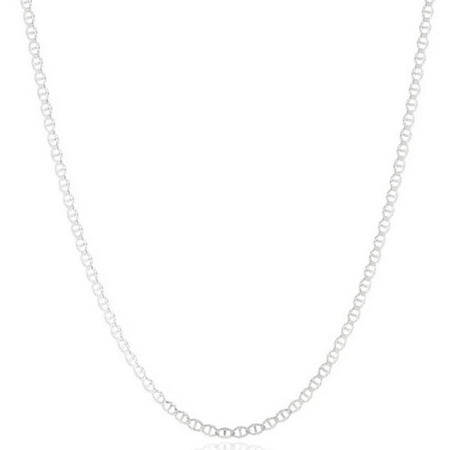 A .925 Sterling Silver 2mm Flat Marina Chain, 20