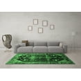 thumbnail image 3 of Ahgly Company Indoor Round Persian Emerald Green Traditional Area Rugs, 4' Round, 3 of 4