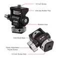 thumbnail image 2 of Camera Monitor Mount Bracket with Cold Shoe Field Monitor Mount Holder Aluminum Alloy 1/4 Inch Screw Tilt Adjustable for 5 Inch & 7 Inch Monitors LED Light Flash, 2 of 7