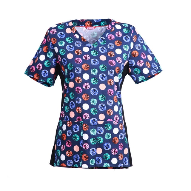 Women's Print Scrub Top