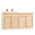 thumbnail image 1 of Mueble de casa de muñecas en miniatura para fregadero de cocina, armario de madera, 1 of 3