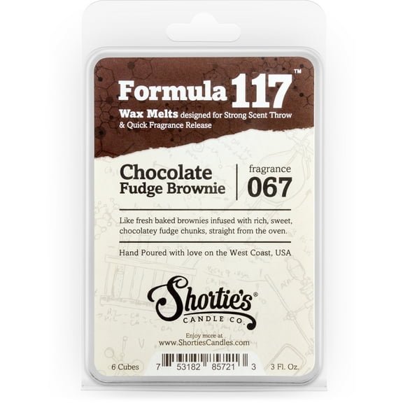 Chocolate Fudge Brownie Wax Melts - Highly Scented   Natural Oils - Shortie's Candle Company