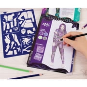 Disney Descendants 3: Fashion Design Sketchbook - Make It Real, Includes 110 Stickers & Stencils, Draw Sketch & Create, Fashion Coloring Book, Tweens & Girls, Kids Ages 6+