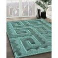 thumbnail image 2 of Ahgly Company Indoor Rectangle Patterned Dull-Sea Green Area Rugs, 8' x 12', 2 of 6