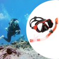 thumbnail image 3 of Equipo de snorkel Equipo de snorkel Equipo de buceo Máscara de buceo Gafas de snorkel Máscara Buceo Natación Equipo de respiración flota rojo Macarena Equipo de snorkel seco, 3 of 8