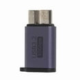 thumbnail image 2 of Adaptador Hembra Mirco B A Tipo C, Adaptador Plug And Play De aleación De Aluminio Mirco B A USB C 7,5 W 10 Gbps Para El Hogar, 2 of 7