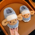 thumbnail image 2 of Vedolay Toddler Slippers Girl Boy House Shoes Winter Baby Cozy Walking Shoes Blue,36, 2 of 5