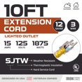 thumbnail image 2 of Cable de extensión Iron Forge, 10 pies, 12/3, SJTW, 15 A, 125 V, 2 of 8