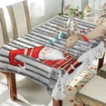 thumbnail image 4 of Coolnut Santa in A Sleigh Rectangle Tablecloth Waterproof Polyester Table Clothative Stain Resistant & Wrinkle Resistant Washable Table Cover for Dining Table/Party/Camping 60x60 Inch Decor Gift, 4 of 7