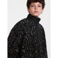 thumbnail image 4 of Weekend Academy Boys Faux Shearling Full Zip Mock Neck Jacket, Sizes 4-18, 4 of 5