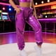 thumbnail image 4 of TaTaai Women Fashion Colorful Shiny Patent Leather Casual Pants Loose Fit Lightweight Breathable Machine Washable Non See-through Versatile Daily Dating Shopping Wear Gift, 4 of 6