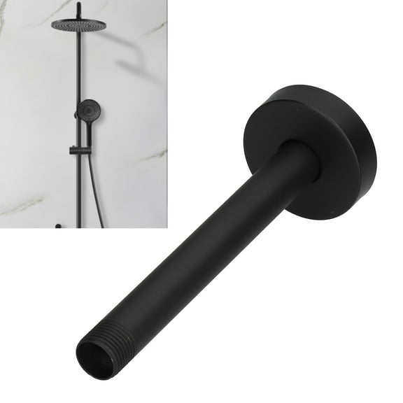 Fugacal NPT 20MM Shower Arm 6 Inch Wall Mounted Black Shower  Extension Arm for Bathroom,Shower  Arm,Shower Accessories