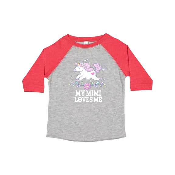 Inktastic My Mimi Loves Me Unicorn Girls Toddler T-Shirt