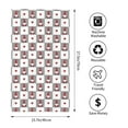 thumbnail image 2 of Pofeuu Gnomes and Hearts Print Hand Towel 27.5" x 16" Soft Absorbent Towel for Bathroom SPA Gym Hotel, 2 of 6