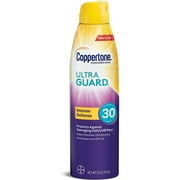Coppertone ULTRA GUARD Sunscreen Continuous Spray SPF 30, 5.50 oz (Pack of 6)