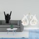 thumbnail image 2 of Elegante Escultura De Cisne Con Gesto De Mano, Estatua Creativa De Cerámica Con Forma De Animal Para Apartamento, Dormitorio, Restaurante, Estantería, Armario, Decoración De Escritorio., 2 of 8