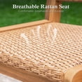 thumbnail image 6 of Sophia & William 9 Pieces Acacia Wood Outdoor Patio Dining Set Wicker Rattan Chairs and Rectangle Table Furniture Set for Lawn, Garden, Backyard, 6 of 9