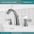 thumbnail image 3 of Peerless Claymore Two Handle Bathroom Faucet in Chrome P299196LF, 3 of 5