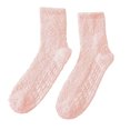 thumbnail image 1 of Sonducket 1 par de calcetines de poliéster para mujer, reutilizables, elegantes, informales, transpirables, térmicos, antideslizantes, para Medias Rojo, 1 of 6