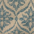 thumbnail image 4 of Plutus 26" x 26" Flowers Jacquard Luxury Throw Pillow in Blue, 4 of 9
