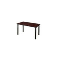 thumbnail image 3 of Regency Kee 48 x 24 in. Training Table- Mahogany Top, Black Legs & 2 Knight Mesh Chairs, 3 of 5