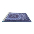 thumbnail image 2 of Ahgly Company Machine Washable Indoor Square Persian Blue Traditional Area Rugs, 3' Square, 2 of 4