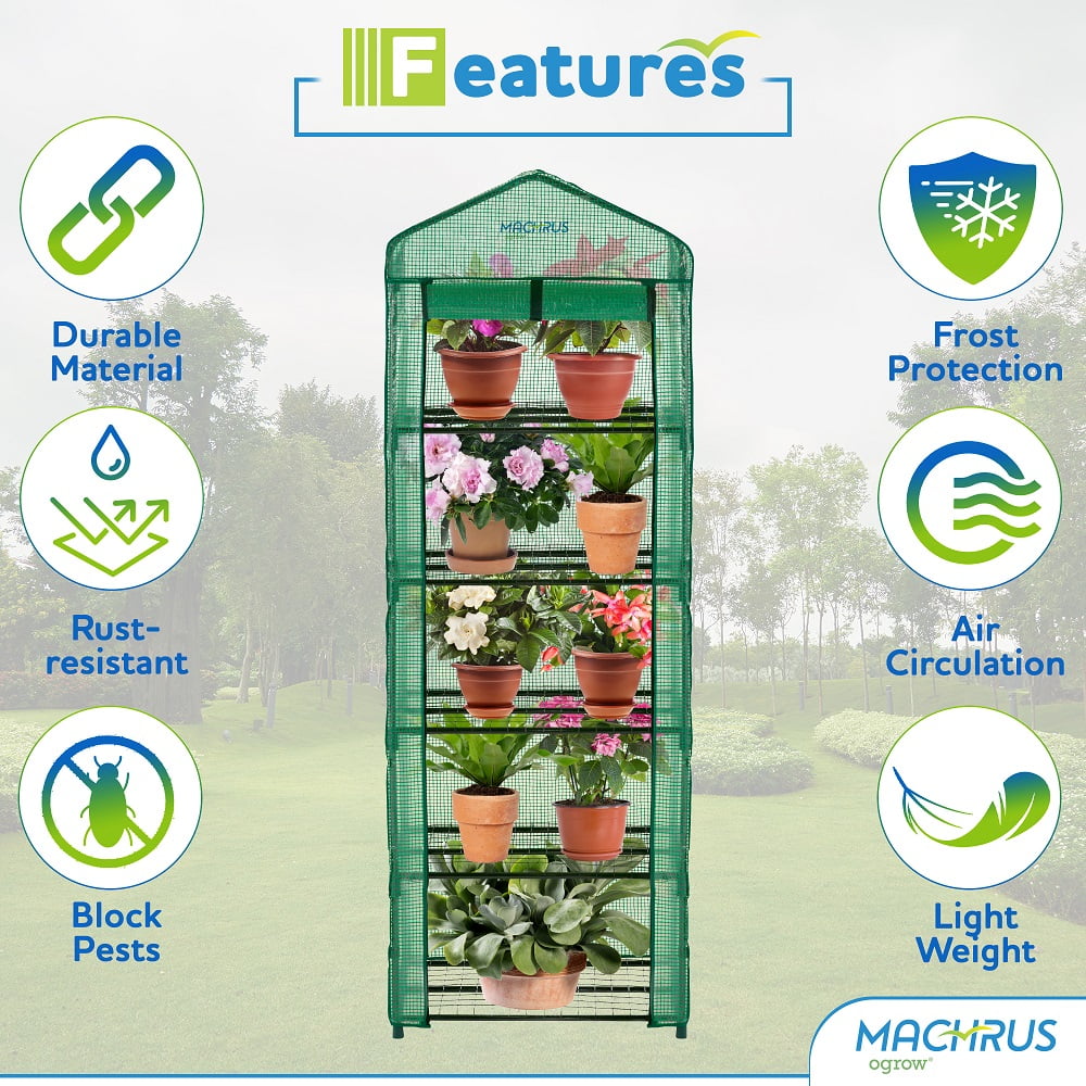 Machrus Ogrow Ultra-Deluxe 5 Tier Portable Bloomhouse