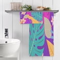 thumbnail image 5 of Leaf and Flowers Bath Towel Set, Towel Set of 2, Skin-Friendly, Comfortable, Absorbent, Suitable for Bathroom, Travel, Hotel Wash cloth, 5 of 7