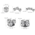 thumbnail image 3 of Tableware Set,304 Stainless Steel Seasoning Pot Suit Kitchen Visual Seasoning Box Bridge Type Seasoning Box Sugar Jar Seasoning Bottle Combination, 3 of 8