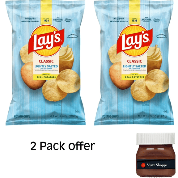 Lay's Classic Lightly Salted Potato Chips, 7.75 Ounce Bag
