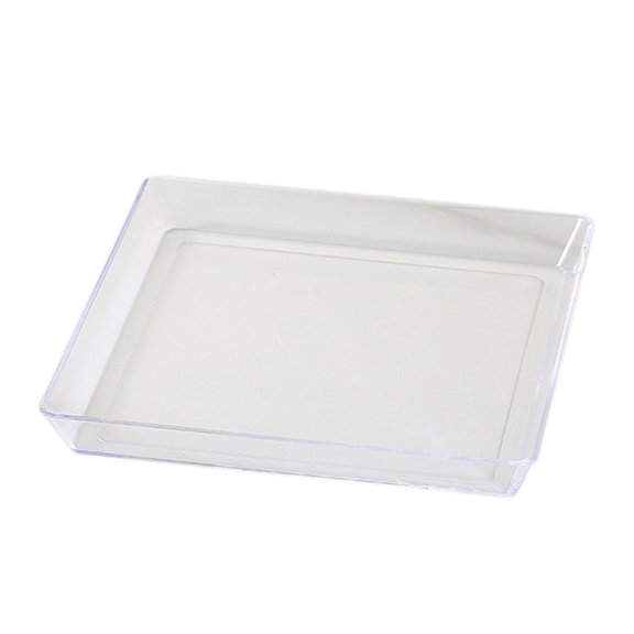 DOMELAY Fruit Plate Display Dish Multiuse Kitchen Tray Decorative Tray Candy Dish Holder Square