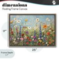 thumbnail image 4 of Stupell Industries Contemporary Wildflower Field of Spring Blooms Brown Floating Frame Canvas Art, 25 x 17, by Creative Studio, 4 of 8