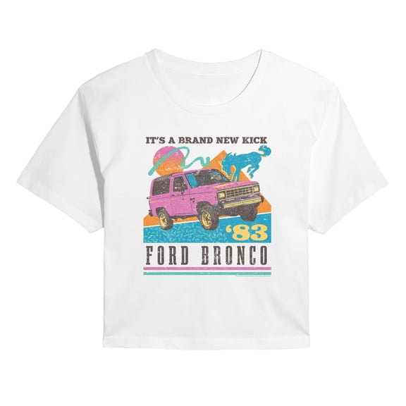 Ford - New Trick - Juniors Cropped Graphic T-Shirt
