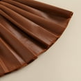 thumbnail image 4 of Girl Mini Skirt Solid Color Faux Leather Pleated Skirt, 4 of 5