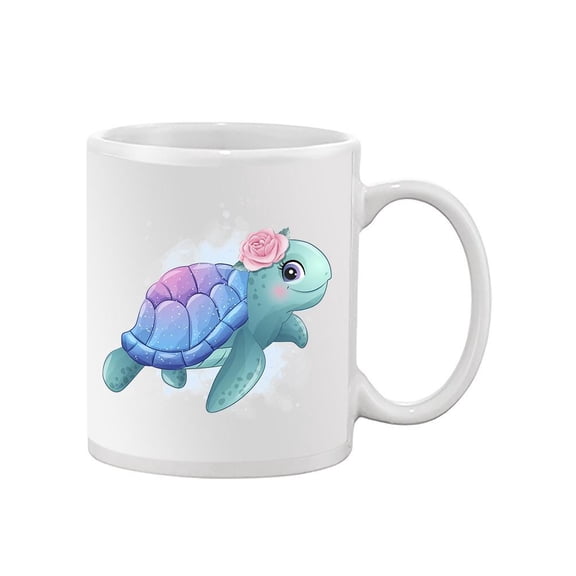 Cute Sea Turtle Fantasy Pastels Mug - Image by Shutterstock,