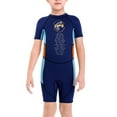 thumbnail image 1 of Soidarity Trajes de neopreno para niños de 2,5 MM, traje de buceo de una pieza, traje de neopreno de secado rápido, traje de baño para niños, buceo, Deportes acuáticos azul marino XL Soidarity OD003681-09, 1 of 6