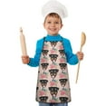 thumbnail image 2 of Rottweiler and Pioneer Flower Kids Aprons for Girls and Boys,Adjustable Neck Strap Toddler Aprons for Kids Cooking Baking, 2 of 7