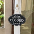 thumbnail image 5 of Double-Sided Open Closed Sign | Vintage Wooden Shop Door Hanging | Business Hours Indicator | Rustic Storefront Decoration | Home Entry Wall Ornament | 12X8 Inch, 5 of 8
