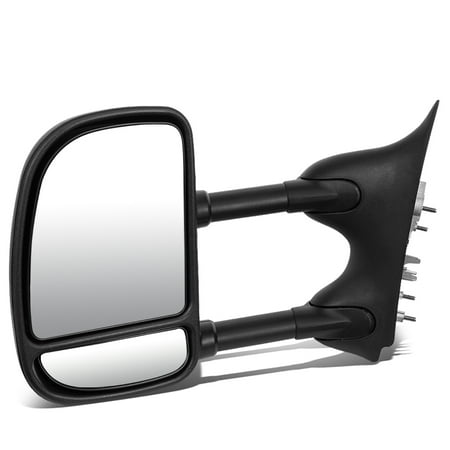 Ford Bronco Towing - For 1999 to 2007 Ford Super Duty Manual Adjustment / Telescoping Towing Mirror (Left / Driver)