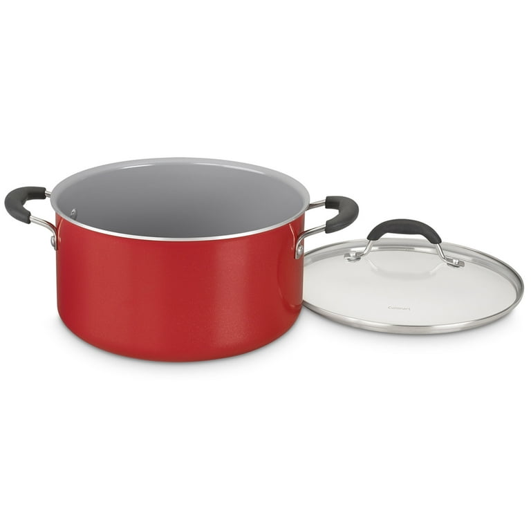 Cuisinart Ceramica XT Nonstick 11-Piece Cookware Set (Red) with