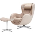thumbnail image 6 of Nouhaus Heated Classic Massage Chair Full Body and Spot Massaging Recliner with Ottoman, Bluetooth Speaker, in-Chair Charger Mellow Sand, 6 of 8