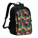 thumbnail image 1 of Easygdp Colored Guitars Mochila para Laptop de Viaje con Puerto USB, Mochila para Laptop con Puerto de Carga USB para Mujeres y Hombres, 1 of 7