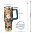 thumbnail image 2 of OBREWU Pioneer Flower Tumbler with Handle and Lid,Pioneer Flower 40oz Double Wall Vacuum Insulated Tumbler,Cups Gift for Women and Men, 2 of 7