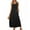 Black, variant on Sakmal Womens Dresses Spring White Sundress Maxi Dress Sleeveless Scoop Neck Dresses with Pockets