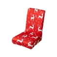 thumbnail image 5 of Christmas Stretch Chair Covers Set of 1 Removable Washable Dining Chair Protectors for Holiday Party Home Decor(A), 5 of 6