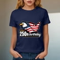 thumbnail image 6 of UngA Women's 250Th Anniversary USA Shirt American Flag Freedom We The People T Shirts Women S,Navy, 6 of 8