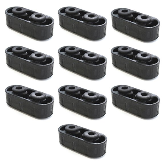 Red Hound Auto 10 Universal Exhaust Tailpipe Rubber Bushing Isolators Muffler Hanger Insulator Anti Vibration Rattle Tail Pipe 4.5" x 1.75" x 1.5" 10pc Set